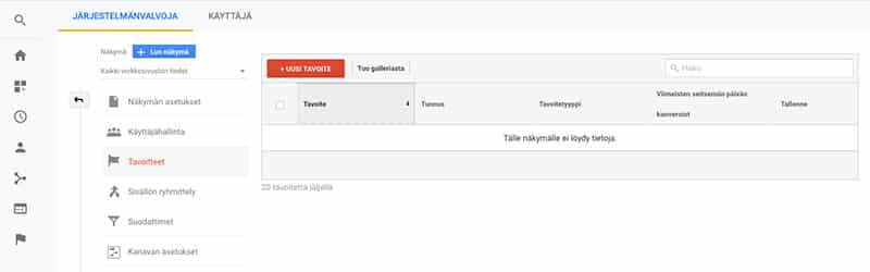 Tavoiteseurannan käyttöönotto