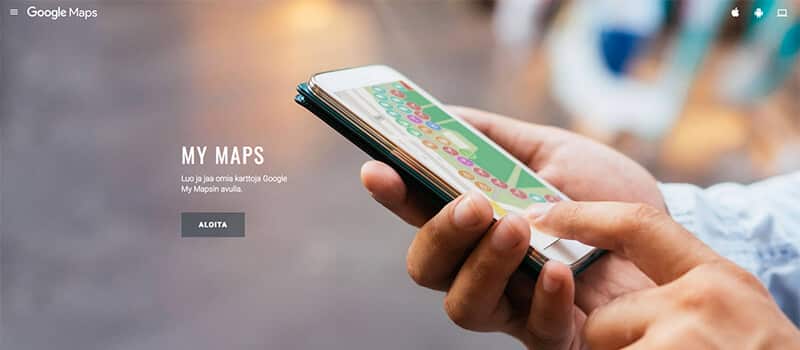 Google My Maps -kartta
