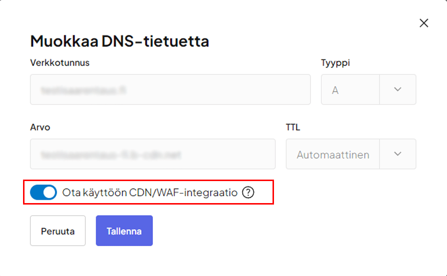 BunnyCDN käyttöönotto WP.one-palvelussa.